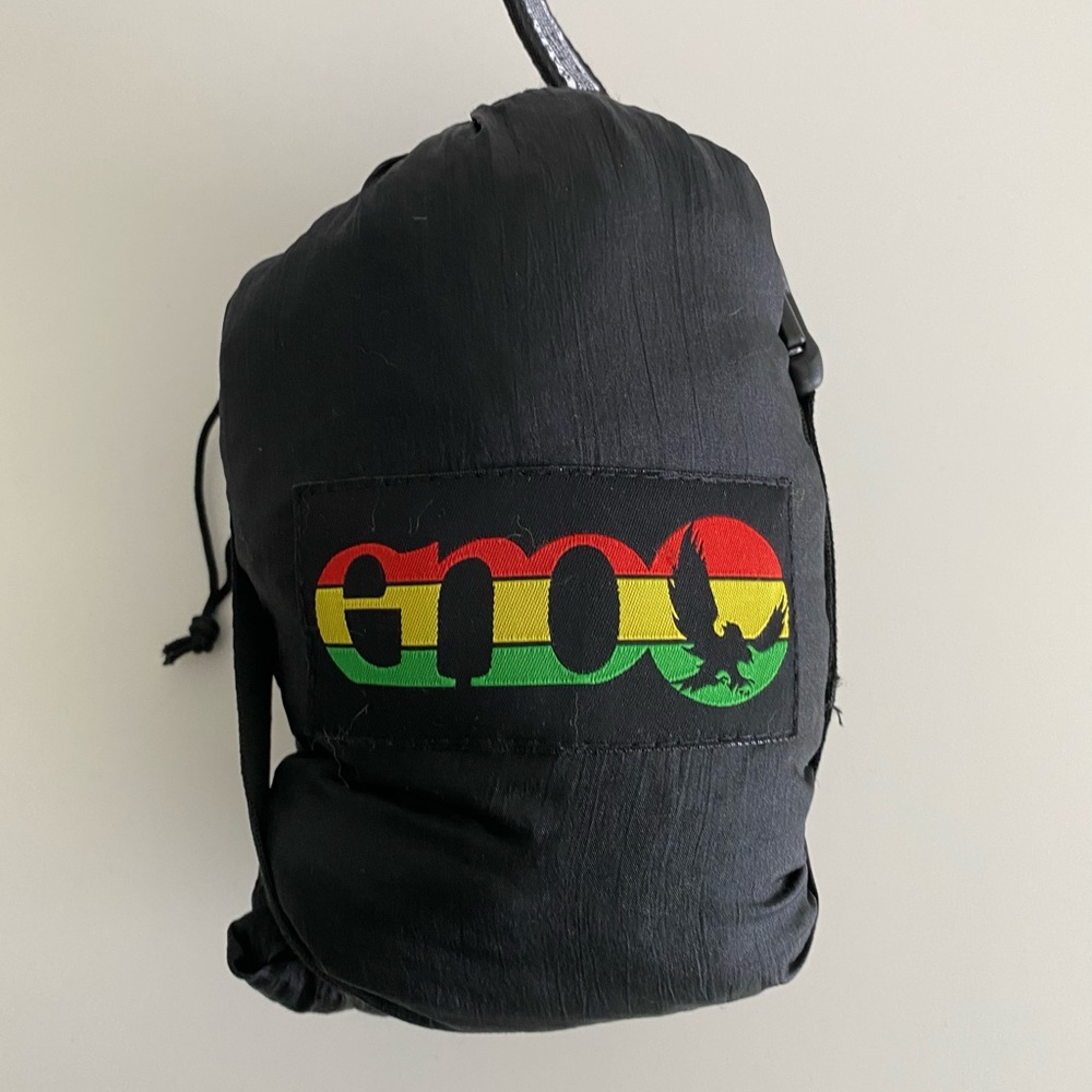 Black Eno double nest hammock with straps